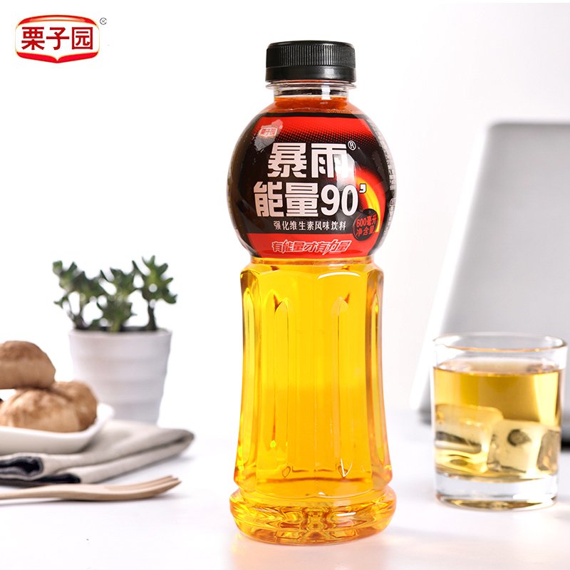 栗子园暴雨能量90维生素饮料牛磺酸强化型维生素饮料600ML