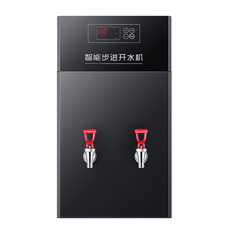 步进式黑钢120L/H+五级过滤底座套装(380V) 120L 志高步进式开水器商用壁挂烧水器自动上