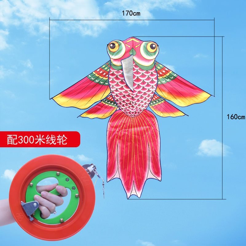 风筝大型高档成人微风易飞新款儿童风筝初学者新手风筝送线轮创意 三维工匠 2米大草原+10米黑绿尾巴+彩轮300米