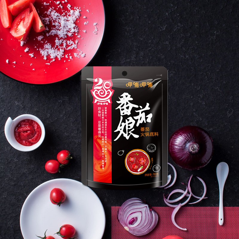 呷哺呷哺 番茄娘火锅底料180g+菌汤火锅底料180g+原香火锅蘸料115g*4袋