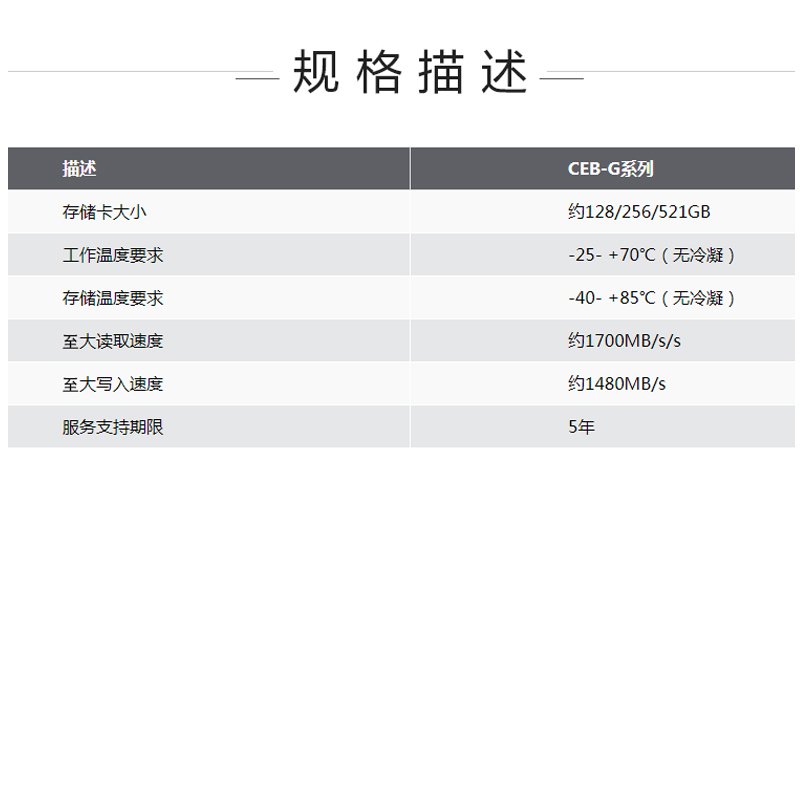 Sony/索尼 CFEXPRESS 256G CFE存储卡 256G XQD卡槽兼容 1700M/S