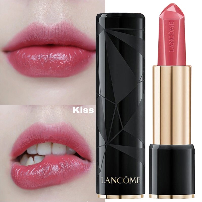 兰蔻(lancome) 菁纯丝绒宝石切割雾面滋润唇膏宝石口红 03#摩根粉色