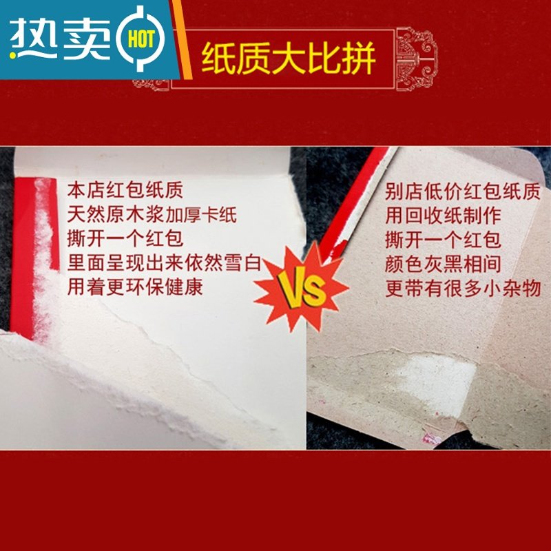 敬平新款虎年2022新年红包袋个性创意结婚卡通儿童立体利是封定制 小款 红色（RX1121）36个混装 立体加厚加硬