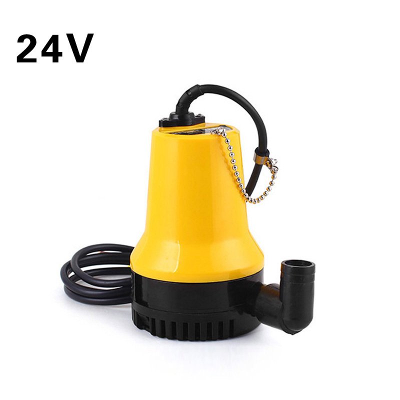 12V24V直流潜水泵小型微型船舱泵闪电客农用电瓶抽水机船用高扬程大流量 24V（无配件）