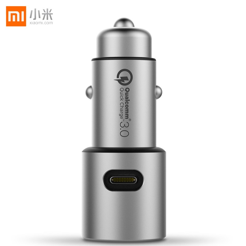 小米车载充电器快充版点烟器一拖二 QC3.0 双USB口输出36W 智能温度控制5重安全保护兼容iOS&Andr