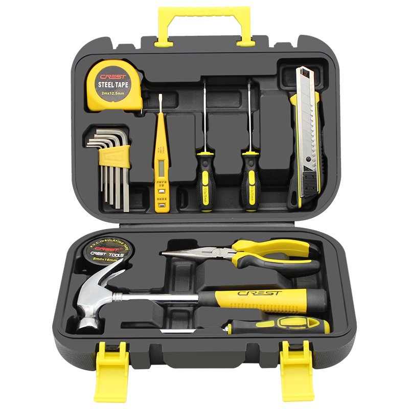 家用日常工具箱闪电客套装维修五金电工专用家庭修理多功能组合 9件套