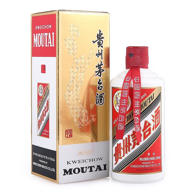 茅台（MOUTAI）贵州茅台 酱香型白酒 贵州飞天茅台 43度 500ml*1 单瓶装