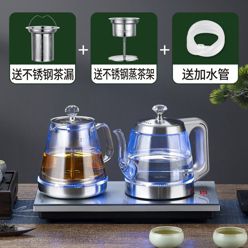 全自动上水壶电热烧水壶泡茶专用茶台一体煮茶壶古达家用保温茶具套装(bjm)_2