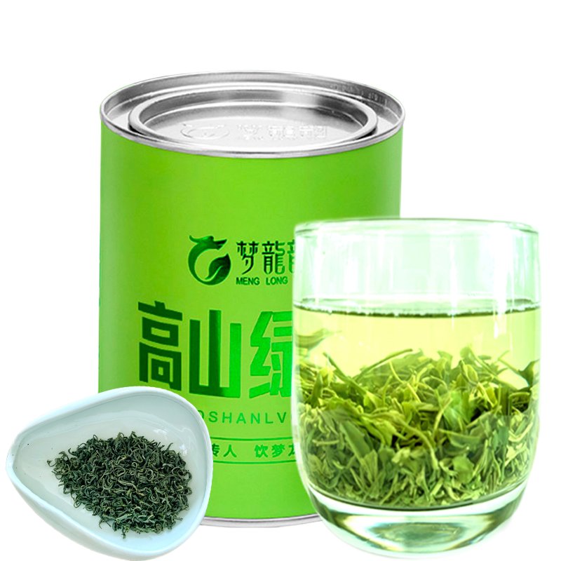 【中华特色】梦龙韵 茶叶绿茶 2022年新茶 高山绿茶散装 125g*4罐