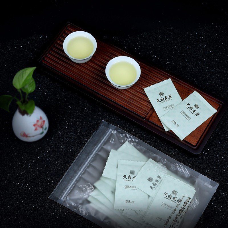 天府龙芽 冠龙茉莉花茶 2019新茶四川茉莉飘雪花茶叶浓香型75g