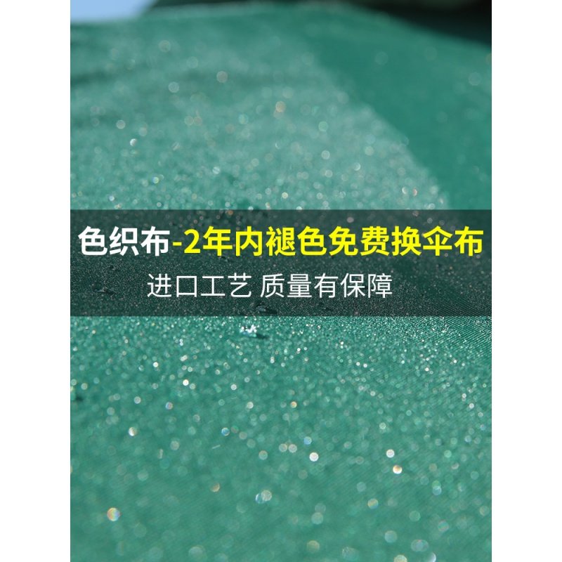 户外遮阳伞大太阳伞罗马伞庭院伞露台花园室外沙滩摆摊保安岗亭 西维亚无限调档3*3米双顶方形墨绿+130斤带滚轮水箱