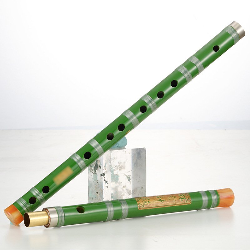 苏锡琴坊 陶瓷白g调 二节竹笛紫竹零基础初学者专业演奏乐器苦竹成