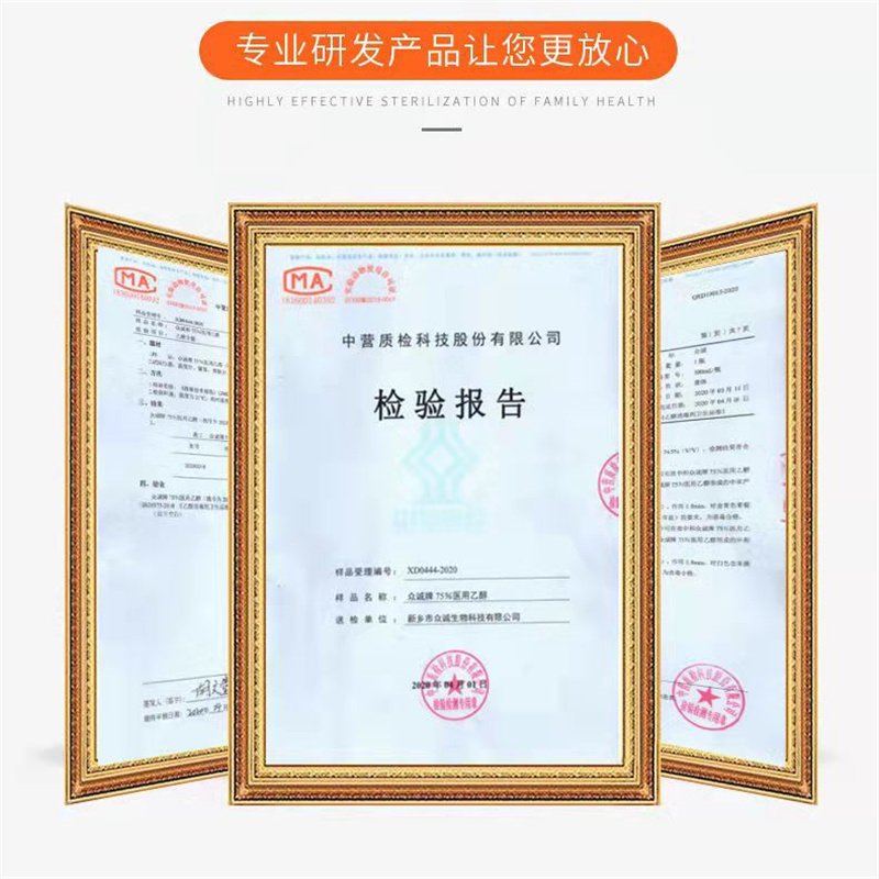 欣众诚75%度酒精喷雾随身小瓶消毒液医用居家户外酒店清洁便捷100ML 10瓶
