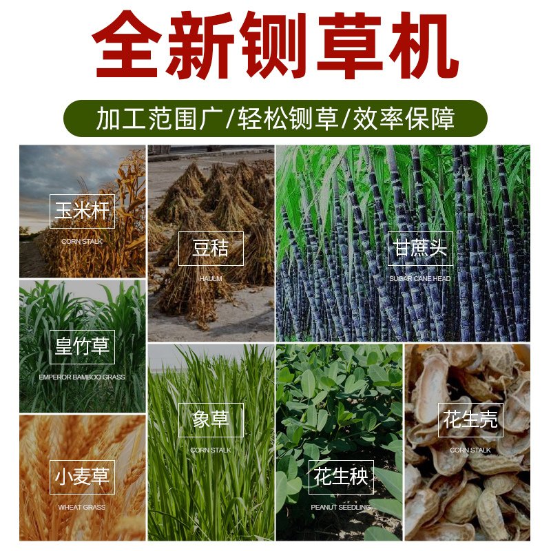 铡粉碎机玉米秸秆饲料碎机符象牛羊养殖家用小型一体切机揉丝机 550五刀+3KW电机（220V）