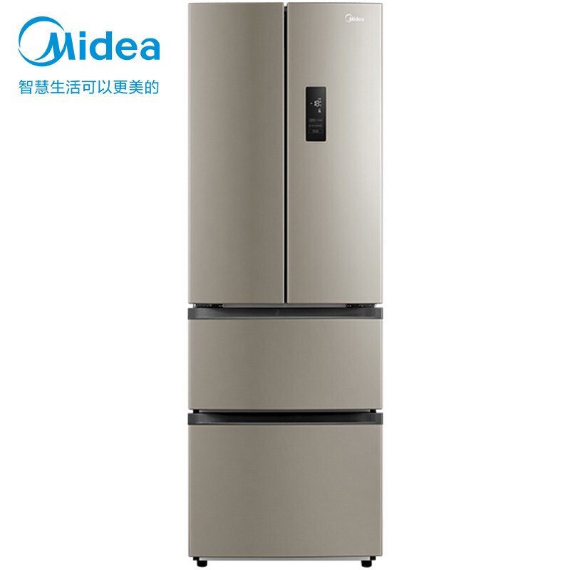 美的(Midea)318升 多门家用电冰箱变频风冷无霜分区储存铂金净味智能家电星际银BCD-318WKQ598L