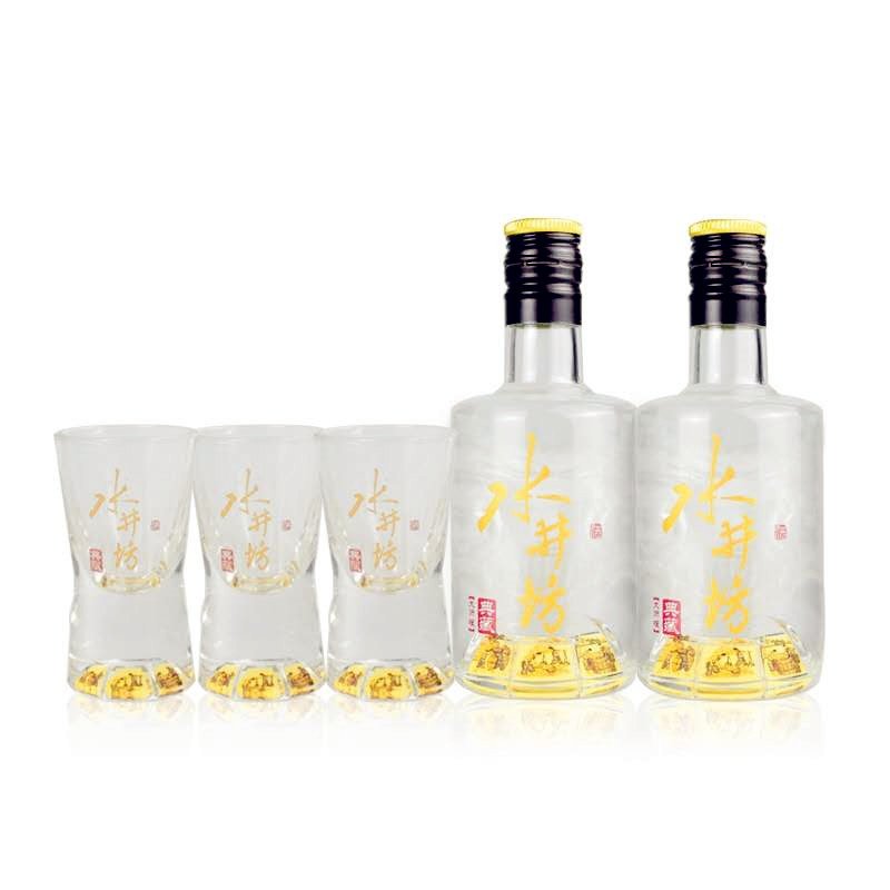 假一赔十 水井坊典藏大师版52度收藏 100ml*2双支礼盒6个小杯子