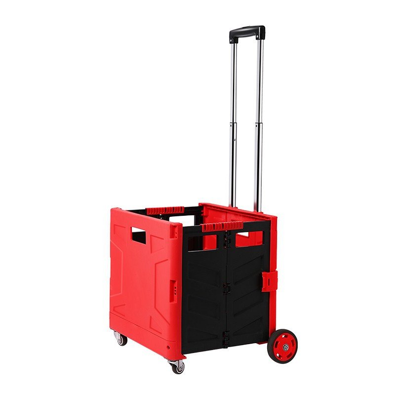 买菜车小拉车老人购物车手推可坐家用拖车便携折叠四轮轻便拉杆车