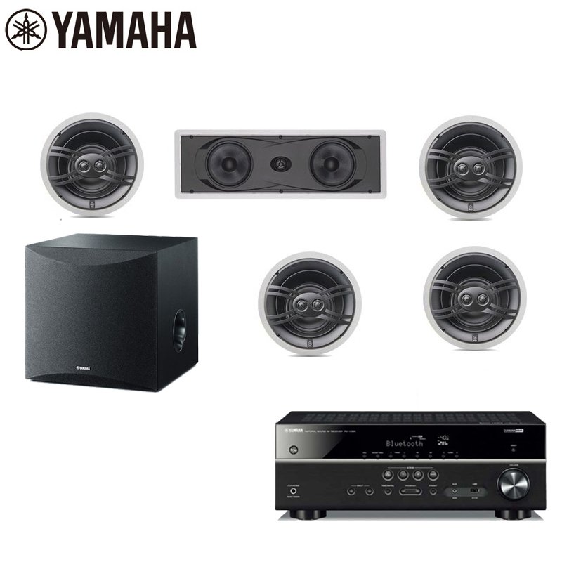 Yamaha/雅马哈 NS-IW280C吸顶嵌入天花隐藏式5.1声道家庭影院音箱套餐一