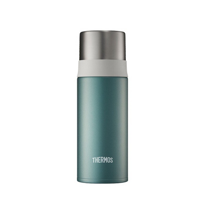 膳魔师（THERMOS）进口真空304不锈钢保温杯FFM-351K-SG 绿色350ML商务办公学生男女一杯两用