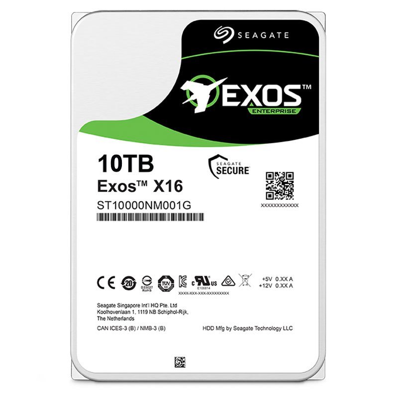 希捷(Seagate)10TB 256MB 7200RPM 企业级硬盘 SATA接口 希捷银河Exos X16系列