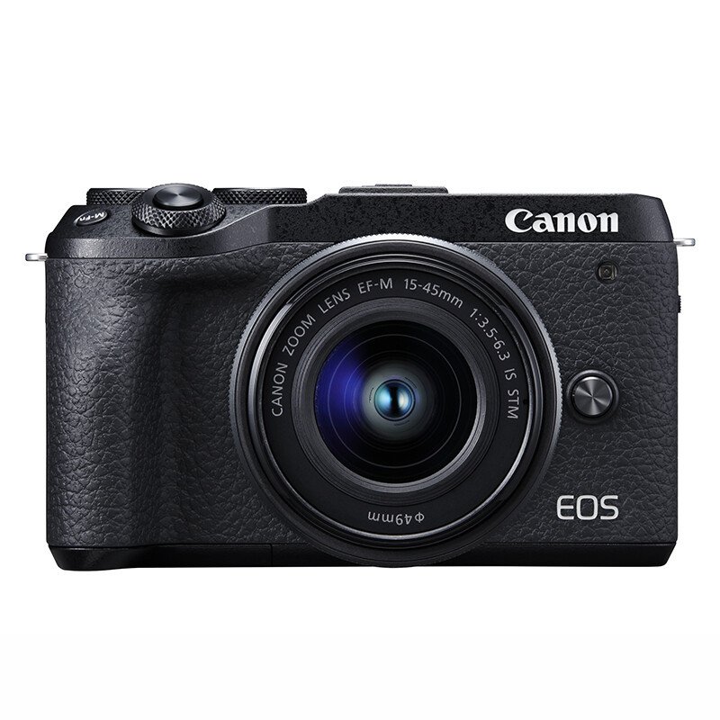 佳能（Canon）EOS M6 Mark II m62 M6 二代微单相机 黑色15-45标准变焦镜头套装