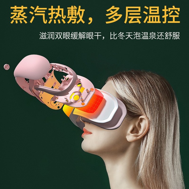 眼部按摩器护眼仪女纳丽雅缓解眼睛干涩疲劳充电蒸汽热敷眼罩美眼仪(T7p)_6