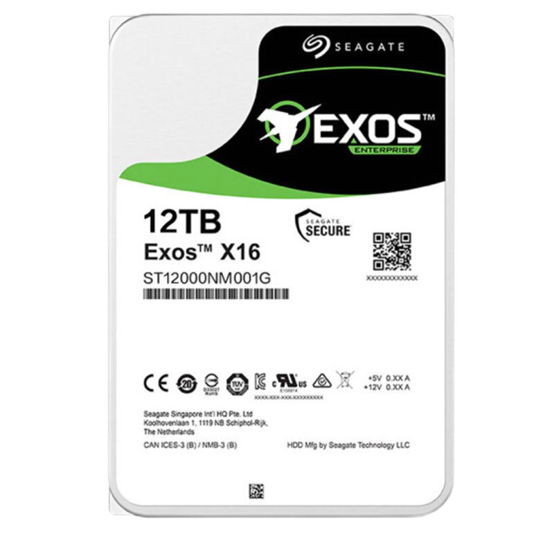 希捷(Seagate)12TB 256MB 7200RPM 企业级硬盘 SATA接口 Exos X14系列