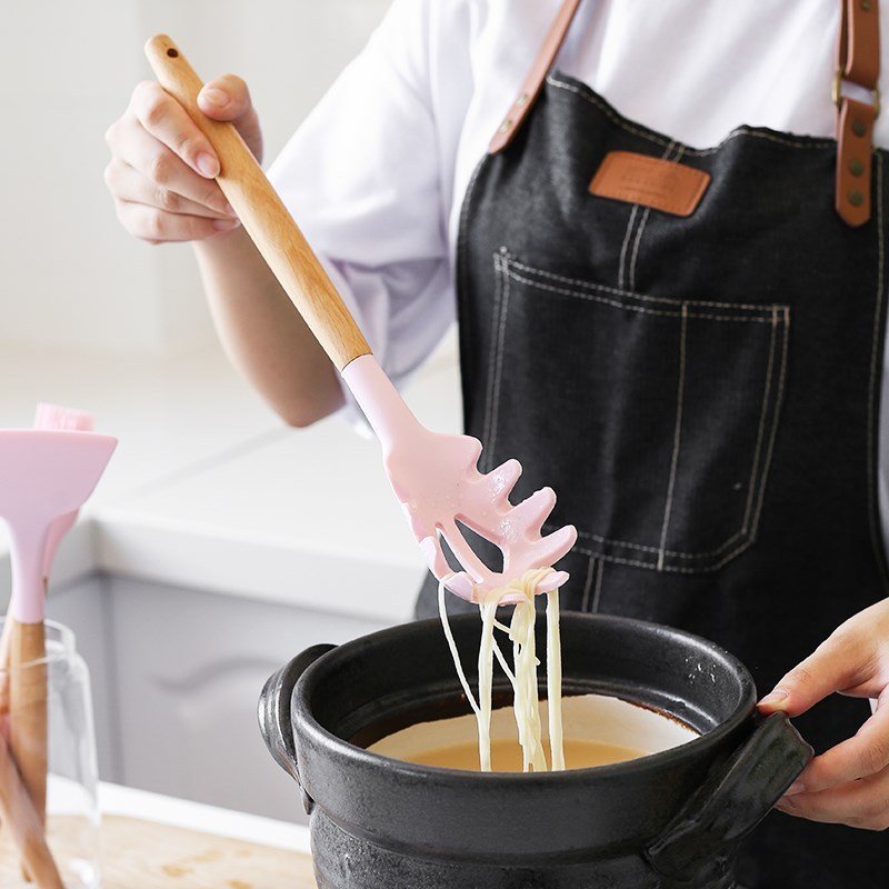 硅胶厨房用品家用大全厨具纳丽雅多功能厨师用具餐厅烘焙工具铲子 七件套