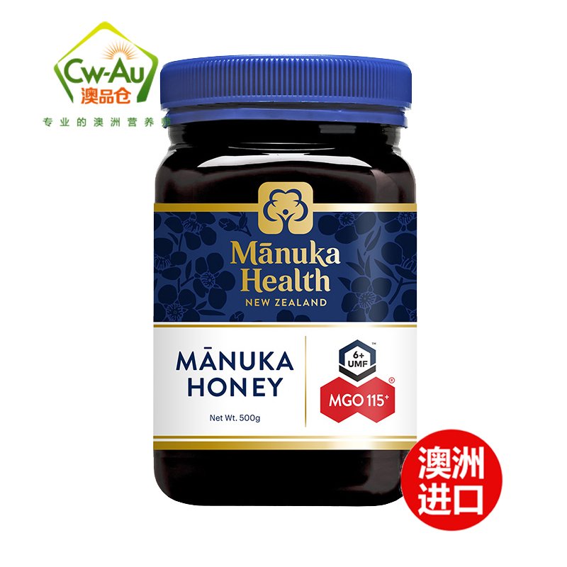 蜜纽康Manuka Health天然麦卢卡蜂蜜 MGO115+ 500g 1瓶装