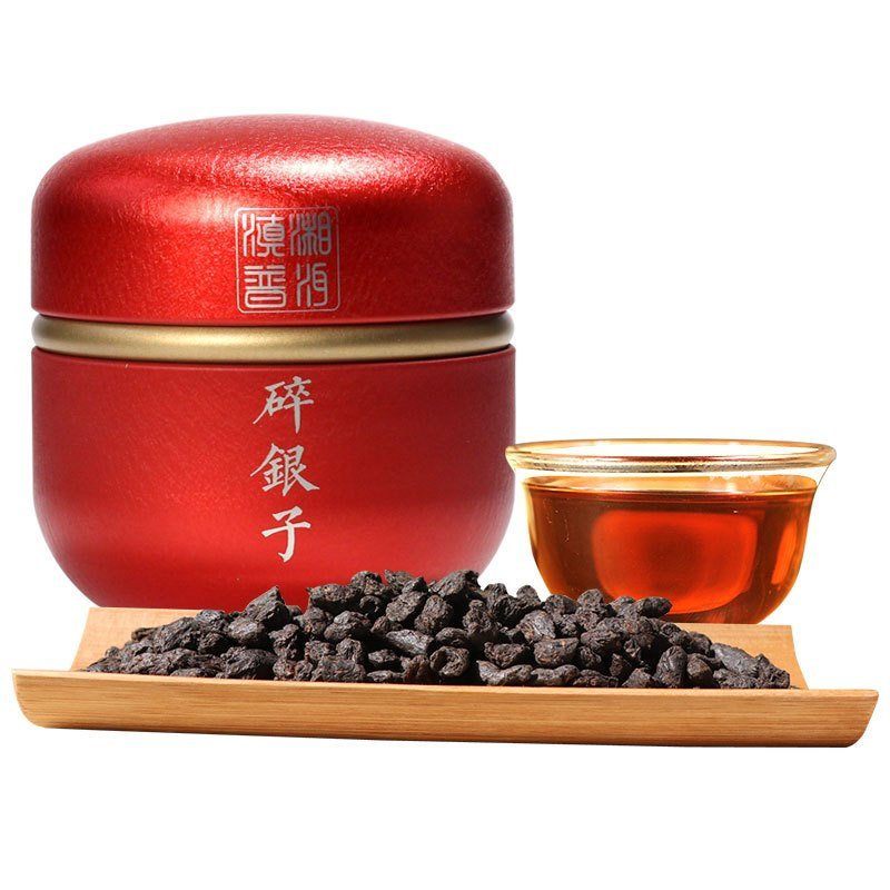 滇湘 普洱茶碎银子 茶化石 糯米香 普洱熟茶 迷你小沱茶 150g 旅行装