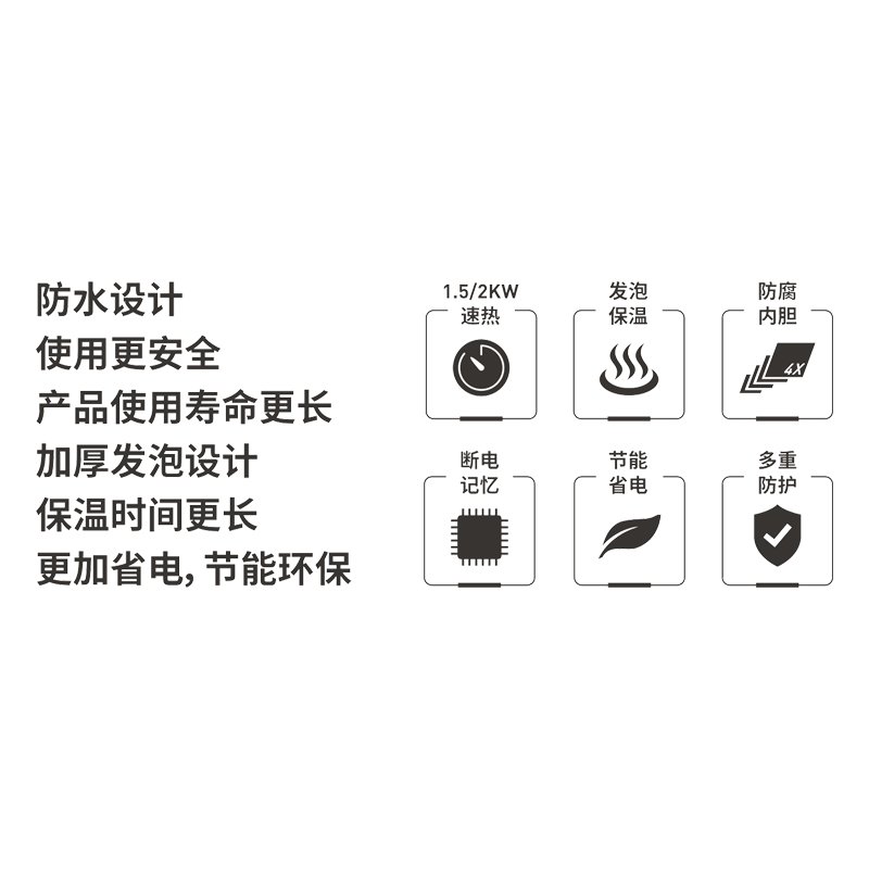 Taitai太太电器 家用速热电器 LD1 小厨宝即热式电热水器 专款专模 整体发泡 8L