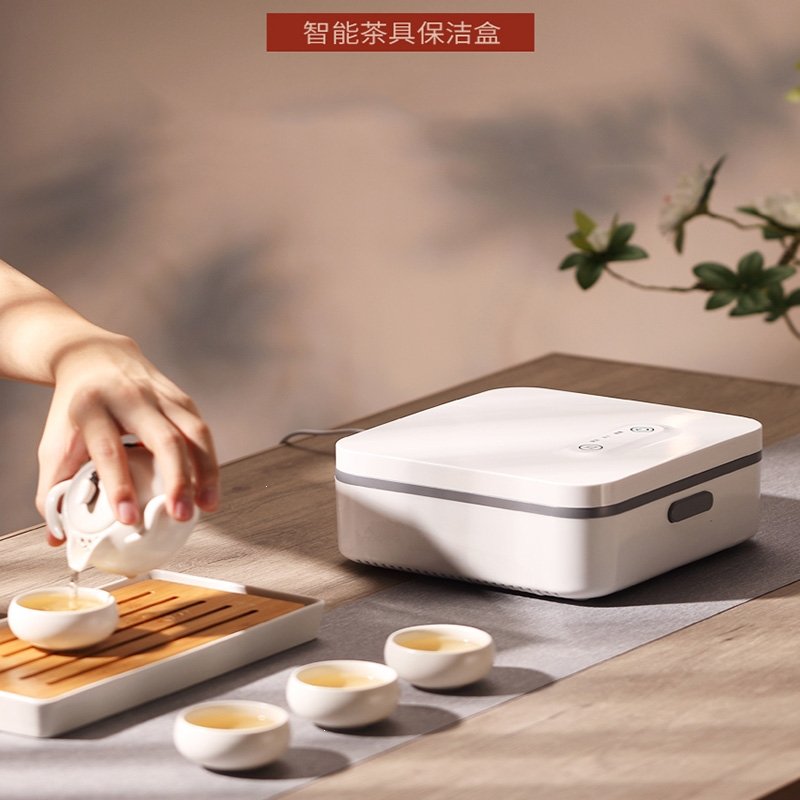 如华福禄茶杯迷你消毒盒办公室小型功夫茶杯茶具消毒柜台式消毒机家用(Cwy)_0