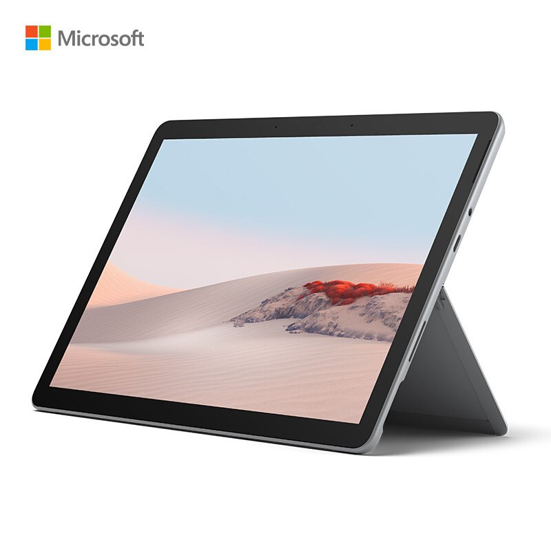 微软Surface Go 2 10.5英寸二合一 笔记本电脑 奔腾金牌4425Y 8G 128G存储 带酒红色键盘