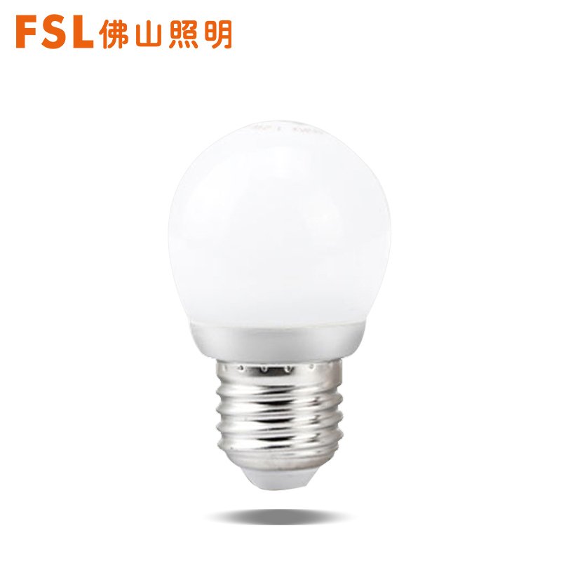 fsl佛山照明led灯泡 E27灯头螺口球泡室内3W白光