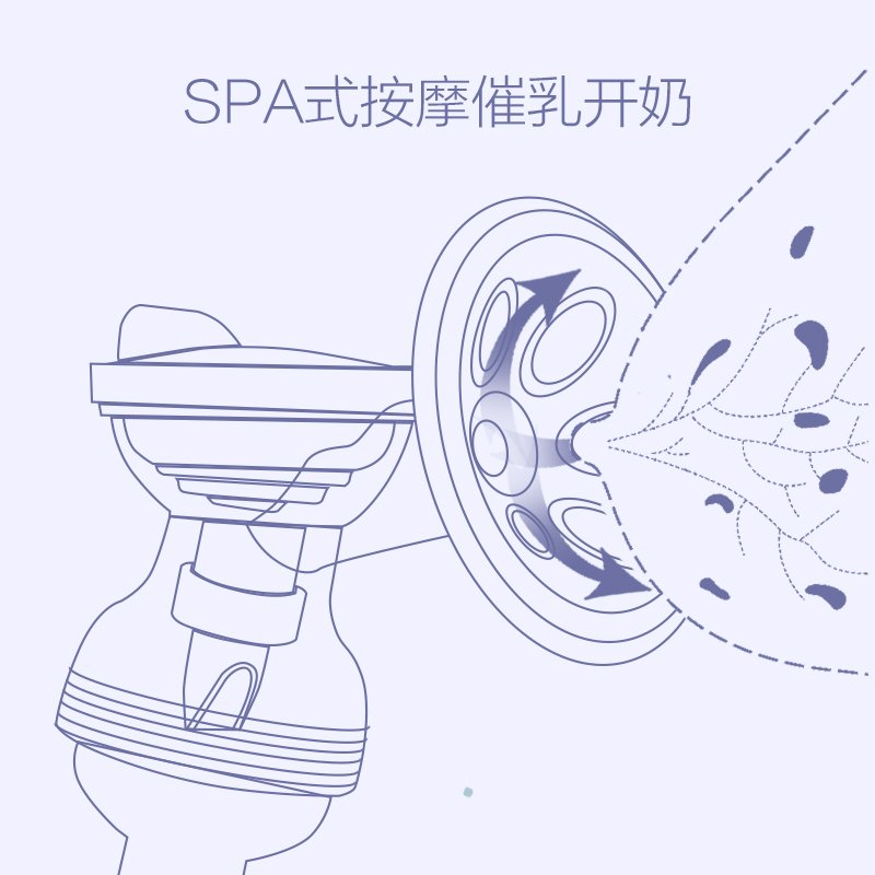 芭菲娅电动吸奶器正品静音全自动无痛挤奶按摩母乳吸力大无线便携式集奶Baphiya吸奶器8100