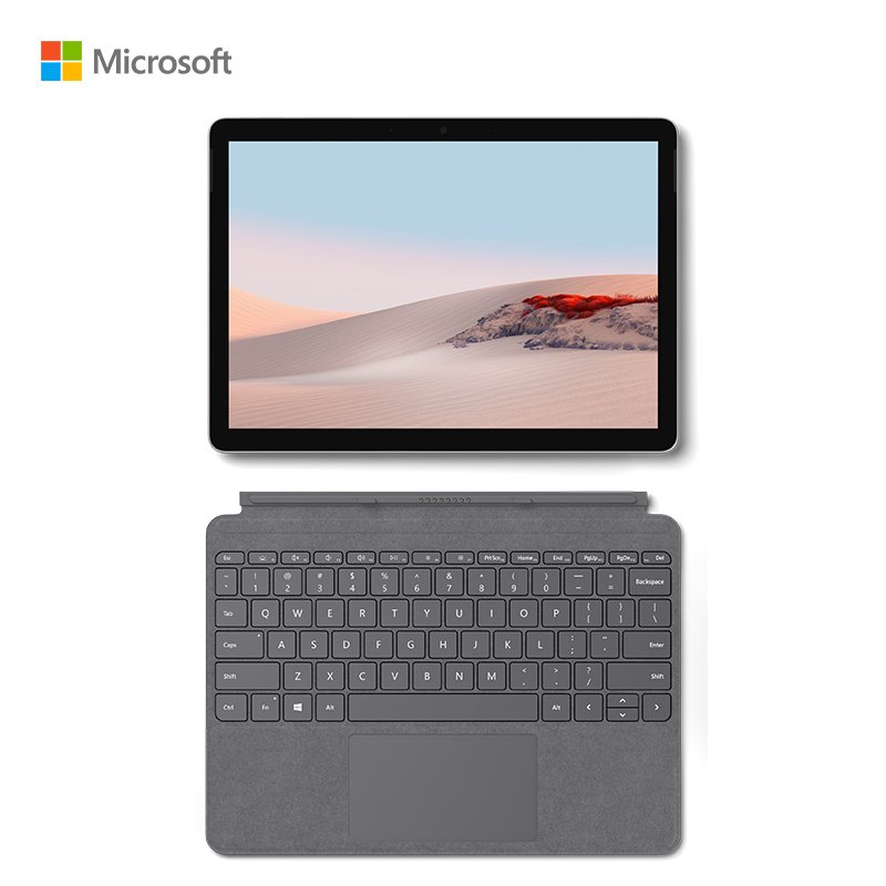 微软（Microsoft）Surface Go 2酷睿版 M3 8G 128G SSD二合一平板配备亮铂金色键盘LTE版