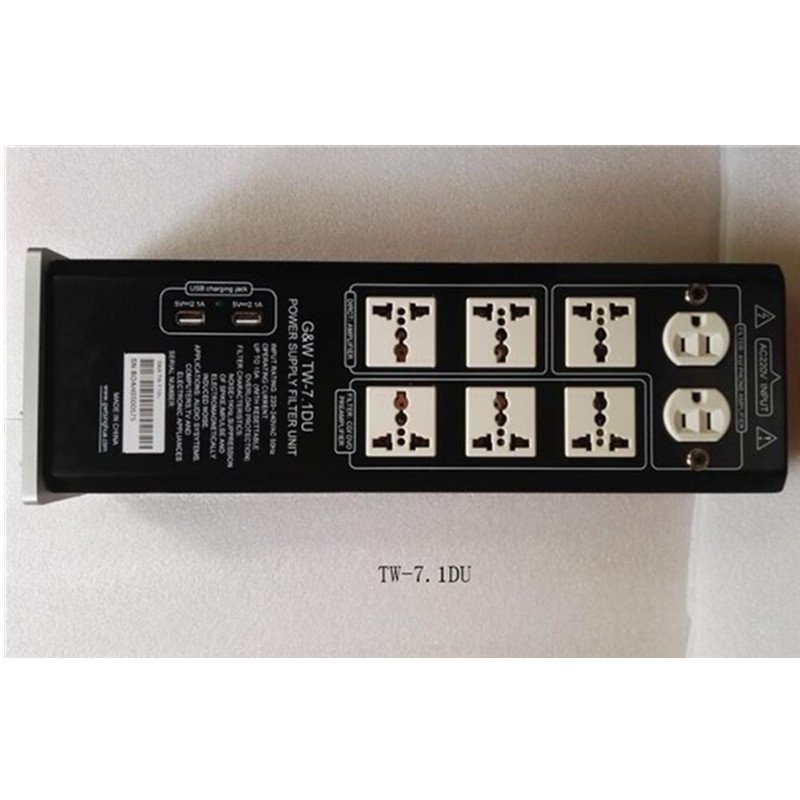 G&W/清逸伦 TW-7.1DU 专业功放 电源净化器 滤波器 双USB插座