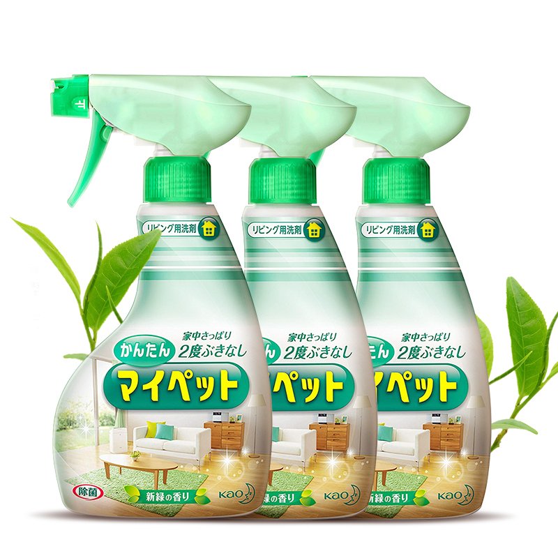 日本花王KAO多用途清洁剂400ml*3瓶家具地板家居除菌去污除味喷雾