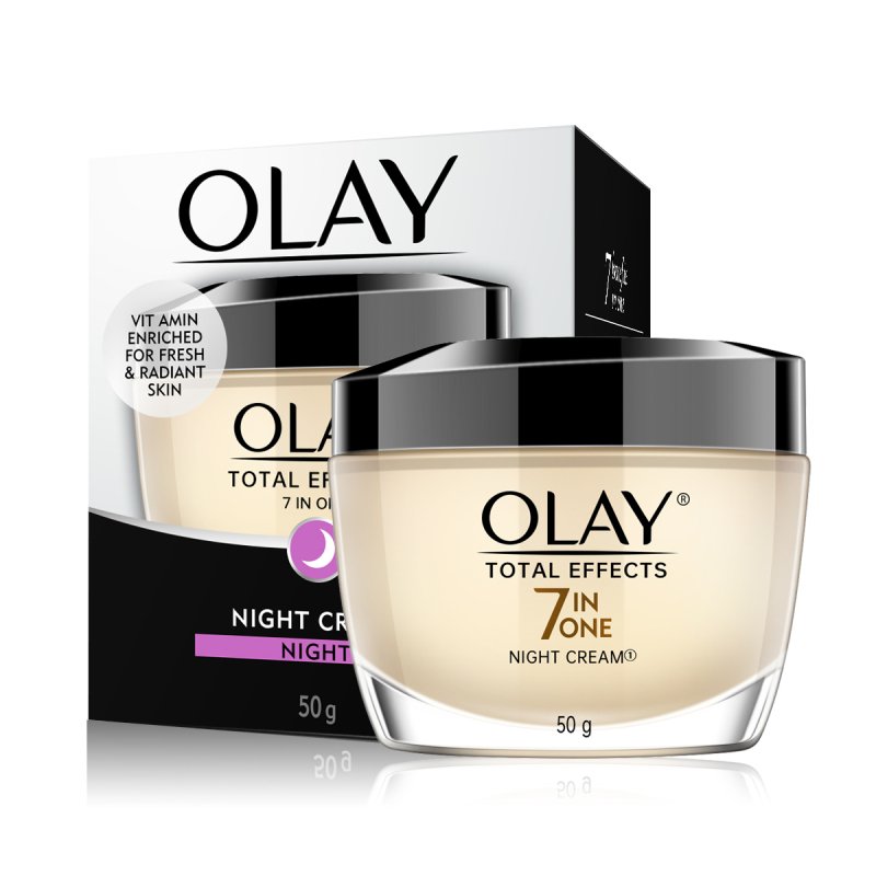 玉兰油(OLAY)面霜 多效修护霜50g 七效合一晚霜 保湿补水