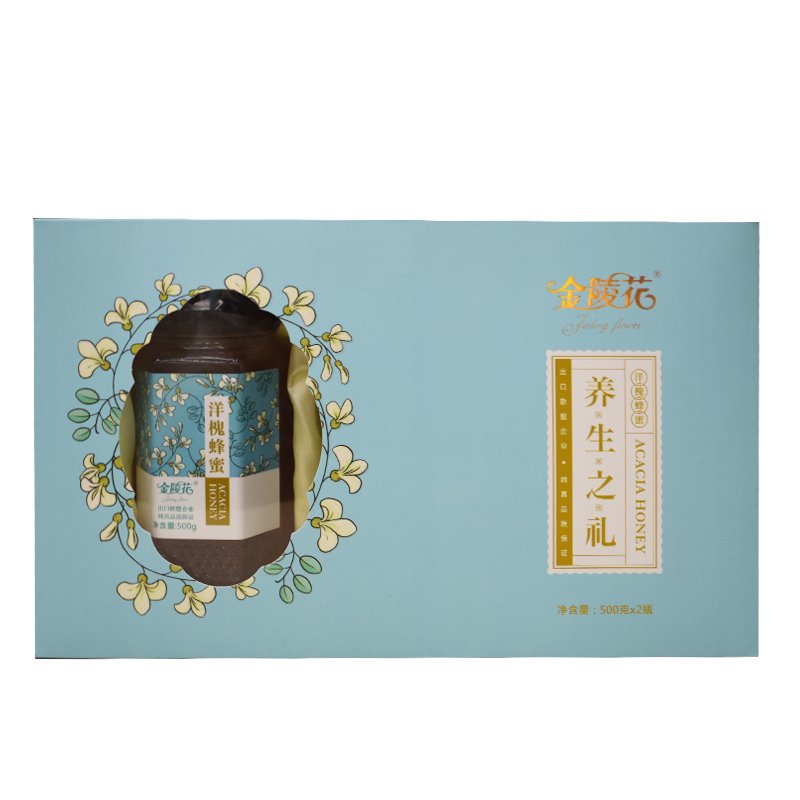 南京溧水无想田园特产 天生润立naturalrain常力蜂蜜洋槐蜂蜜500g*2瓶礼盒装1000g