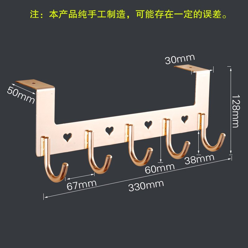 挂衣钩 浴室卫生间后客厅衣服衣帽太空铝创意挂钩排钩_169
