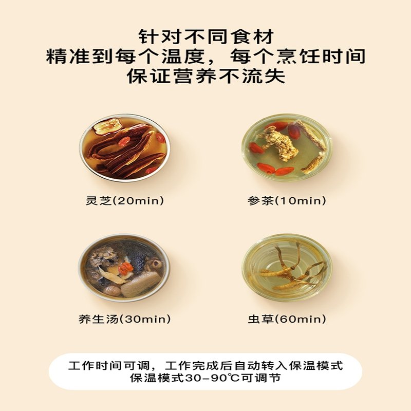 生活元素养生壶家用办公室mini小型多功能蒸煮一体煮花茶器煮茶壶_珍珠白I13