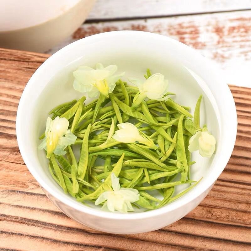 八闽东华2022新茶茉莉花茶特级横县玉螺小龙珠花草茶叶罐装散装500克