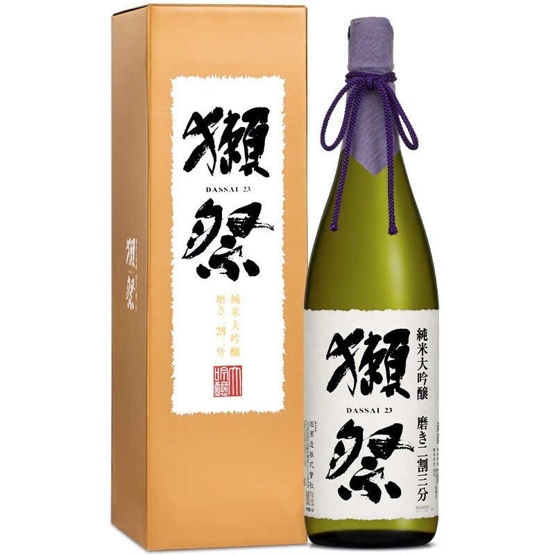 獭祭(DASSAI) 日本原装进口 纯米大吟酿 清酒 23 二割三分 1.8L 带盒