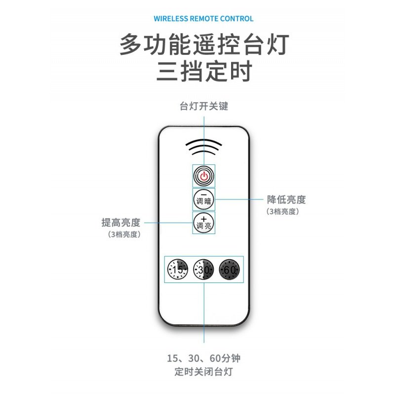 闪电客多功能插座台灯家用排插转换器带USB插头卧室床头婴儿喂奶小夜灯充电器卧室学生遥控定时插座节能LED智能台灯_1