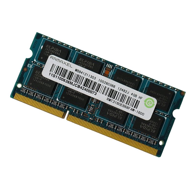 联想 hp 记忆科技（RAMAXEL）笔记本内存条DDR3 1600MHz 4G标压版PC3-12800S