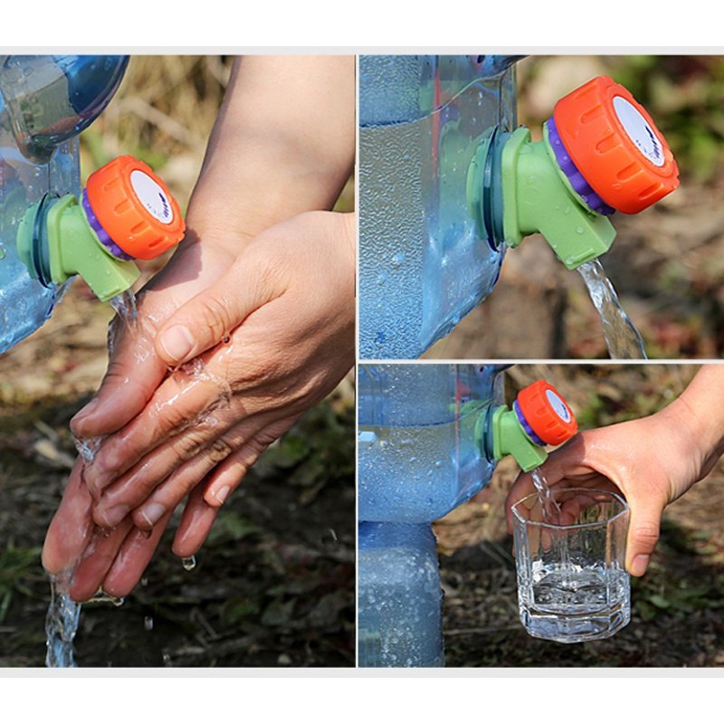 PC矿泉水桶车载大容量水箱CIAA户外山泉水桶家用饮水机纯净水桶塑料桶 18升【送带孔盖+管+刷子