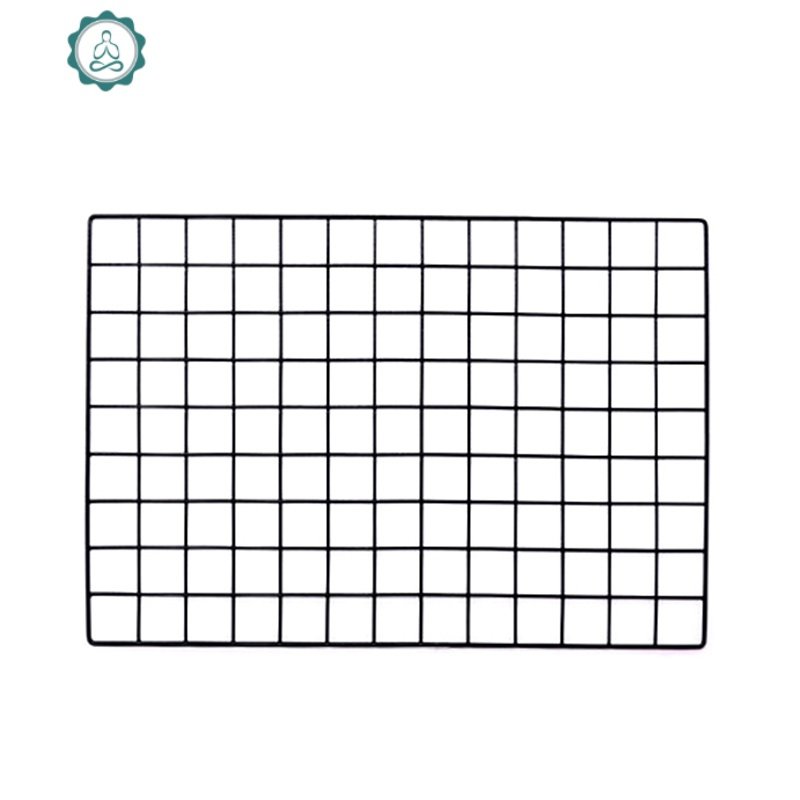 北欧ins房间布置网格墙diy个性铁艺照片墙背景板寝室宿舍租房改造 封后 中号豪华组合-2个黑色网片买1送10件_270