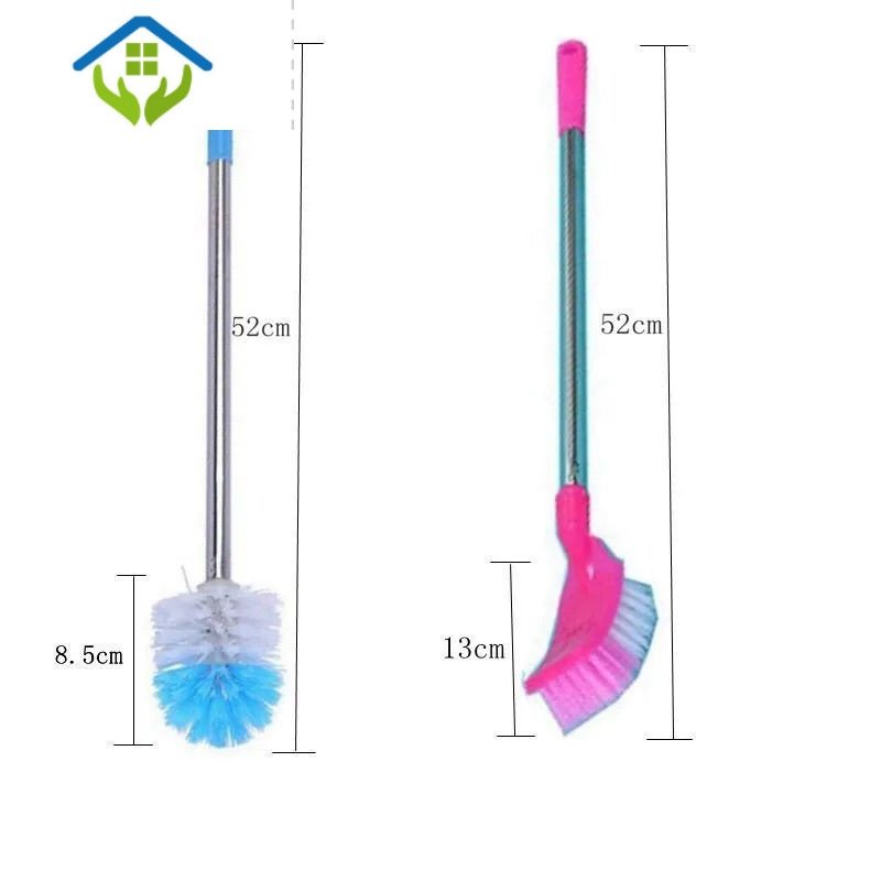 御蓝锦加长马桶刷卫生间加粗不锈钢马桶刷子马桶蹲便厕所家用刷子 马桶刷（方形+圆形）PS24T4