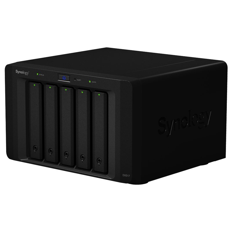 群晖（Synology）DX517 5盘位NAS网络存储服务器扩充设备 （无内置硬盘）